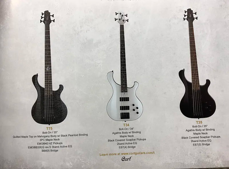 Cort Ric bass T34 Ric - Ebony