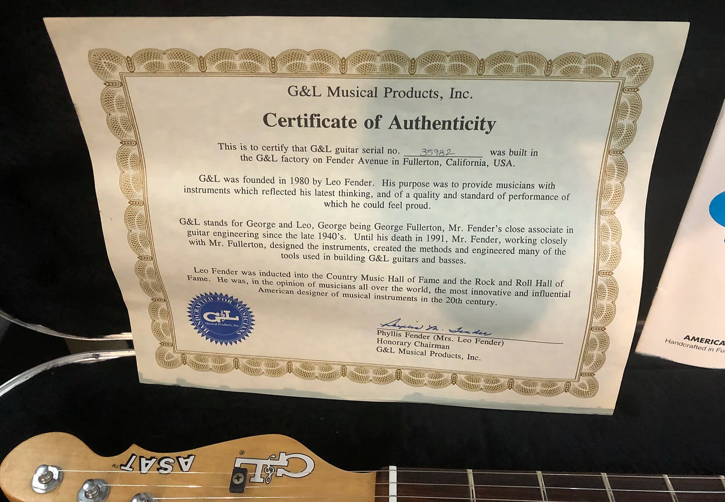 G&L ASAT 1993 - Ash