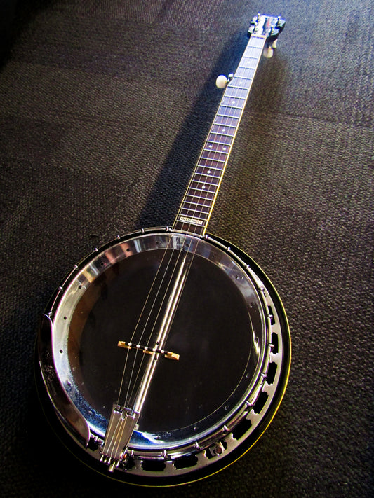 Epiphone Masterbuilt Bluegrass banjo.